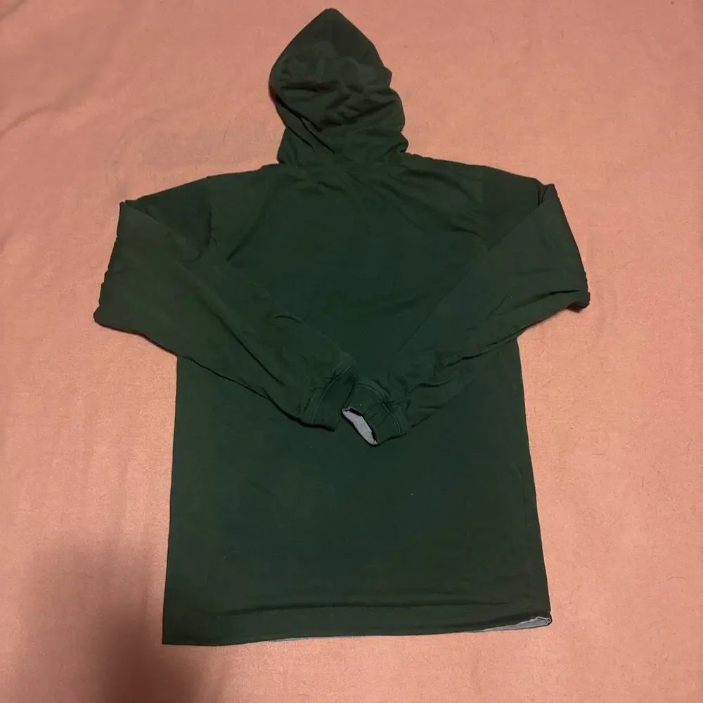 Vintage Green Bay Packers Nike Team reversible Hoodie Youth XL Green Gray
